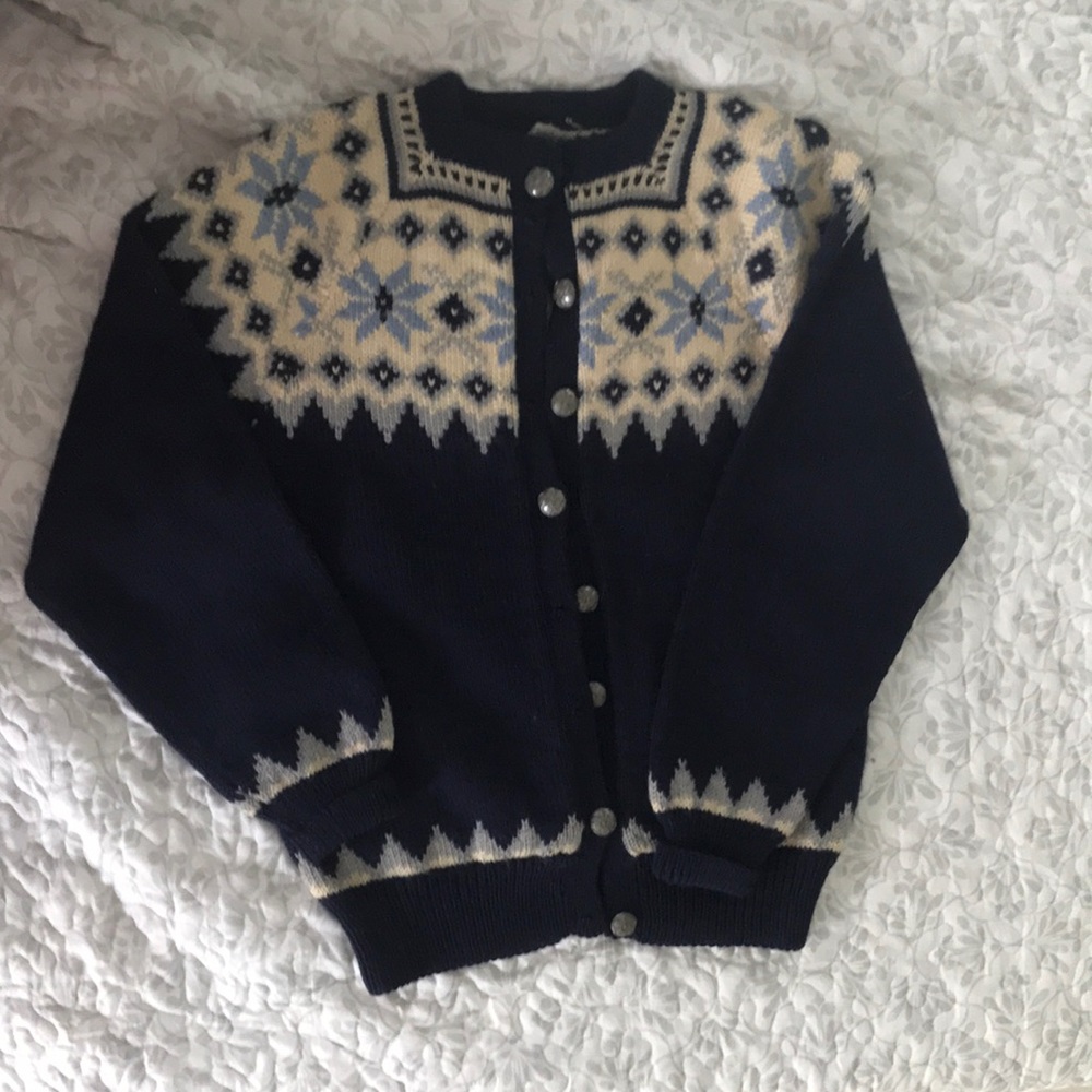 Vintage wool sweater by Lulle O’terstad in Norway